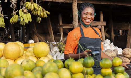 front-view-woman-with-face-mask-market